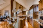 Kitchen features high end appliances